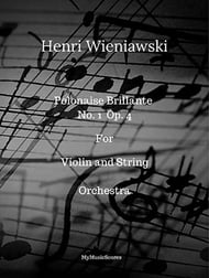 Polonaise Brillante No. 1 Op. 4 Orchestra sheet music cover Thumbnail